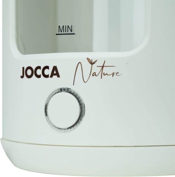 Jocca Elektrischer Wasserkocher weiss, 1, 8L, Borosilikatglas, 360° Basis, Schnellkoch