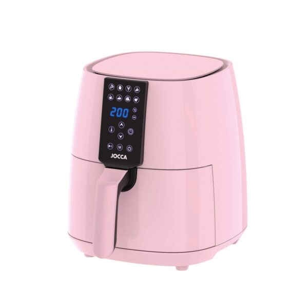 Jocca Heißluftfritteuse 3, 8L in ROSA mit 1450W Airfryer LED Touch 8 Programme