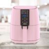 Jocca Heißluftfritteuse 3, 8L in ROSA mit 1450W Airfryer LED Touch 8 Programme