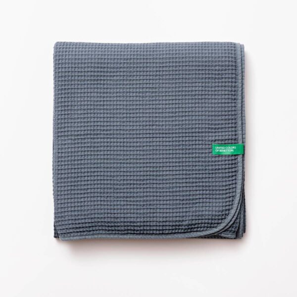 Wohndecke NEUTRAL blau Baumwolle (recycelt) B/L: ca. 140x190 cm