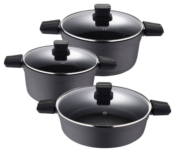 SAN IGNACIO Topfset BISTRO silber Aluminium 3 tlg.