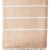 Wohndecke RAINBOW beige Baumwolle B/L: ca. 130x170 cm
