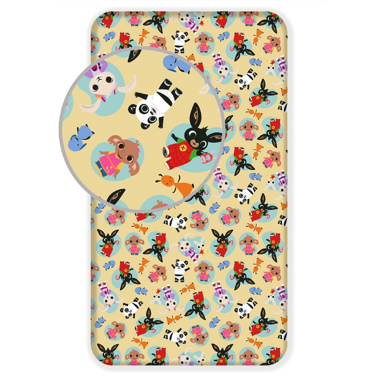 Disney Bing Spannbettlaken 90×200 cm mit Rundumgummi