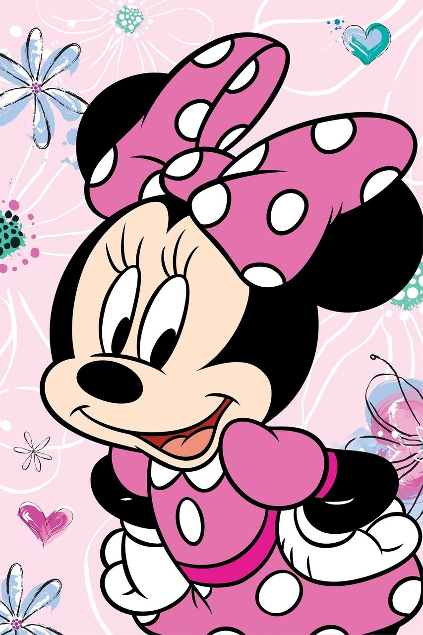 Disney Minnie Mouse Mikroflanelldecke – 100×150 cm, weich & warm
