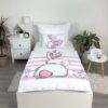 COFI 1453 Kinderbettwäsche aus Baumwolle mit Kaninchen 100x135 + 40x60 cm