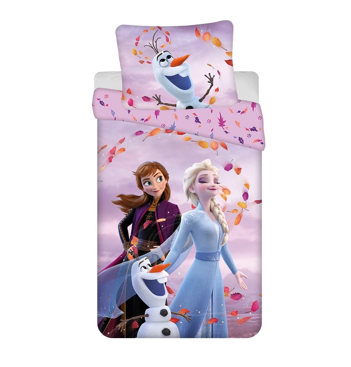 Disney Eiskönigin Bettwäsche – Set aus Baumwolle – 140×200 cm + 70×90 cm