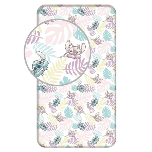 Disney Lilo & Stitch Spannbettlaken 90x200 cm aus 100 % Baumwolle