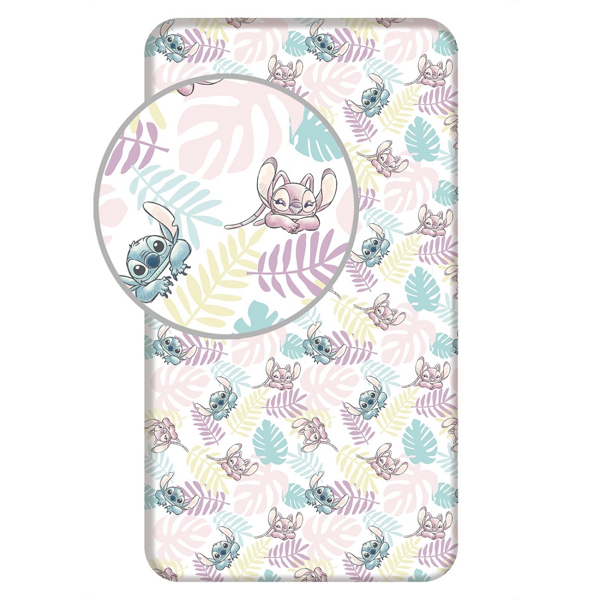 Disney Lilo & Stitch Spannbettlaken 90×200 cm aus 100 % Baumwolle