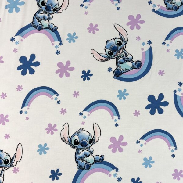 Disney Lilo & Stitch Spannbettlaken 90x200 cm aus 100 % Baumwolle