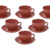 HermiaConcept Teetasse 12-tlg. orange Keramik