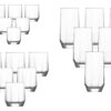 HermiaConcept Gläserset Daisy 18-tlg. transparent