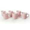 HermiaConcept Kaffeebecher 6-tlg. rosa Keramik 6 tlg.