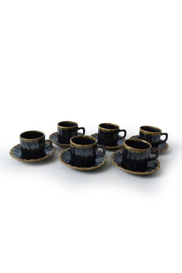 HermiaConcept Teetasse 12-tlg. gold Steingut