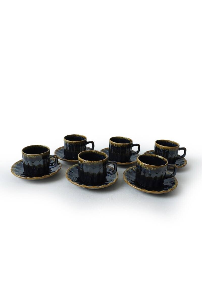 HermiaConcept Teetasse 12-tlg. gold Steingut
