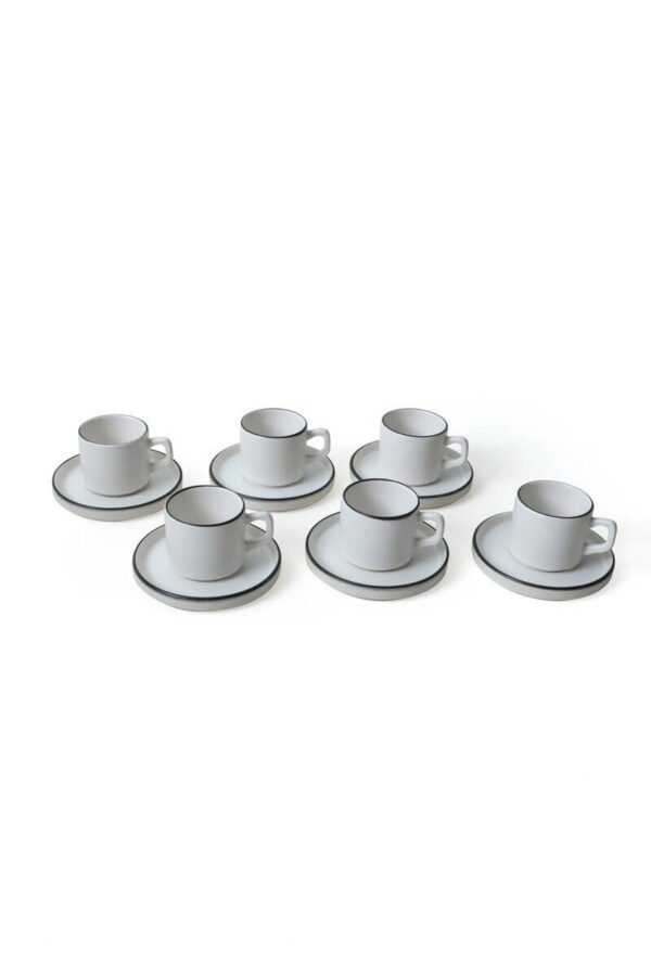 HermiaConcept Teetasse 12-tlg. weiß Steingut