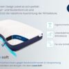 Arga Home AH Luna Soft Komfortkissen mit Visco und Soft – Schaum – 70x46 cm