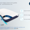 Arga Home AH Luna Soft Komfortkissen mit Visco und Soft – Schaum – 70x46 cm