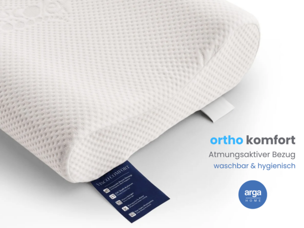 Arga Home AH Ortho Comfort Visco – Memory Nackenstützkissen – 51x42 cm