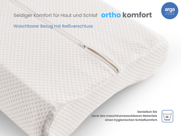 Arga Home AH Ortho Comfort Visco – Memory Nackenstützkissen – 51x42 cm