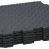 Bodenmatte schwarz B/H/L: ca. 40x1x40 cm 6 tlg.