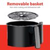 8711252246413-3 Alpina Heißluftfritteuse, 1400 Watt, 3, 5 Liter, Scharz – Silber