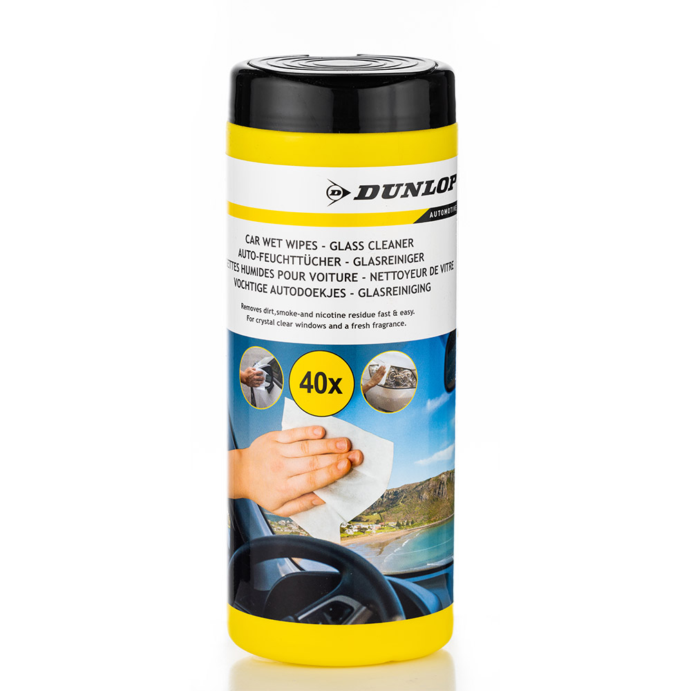 Dunlop Glas – und Felgenreiniger, Autowachs, Insektenentferner, Wash&Wax – Autoshampoo, Reinigungstücher