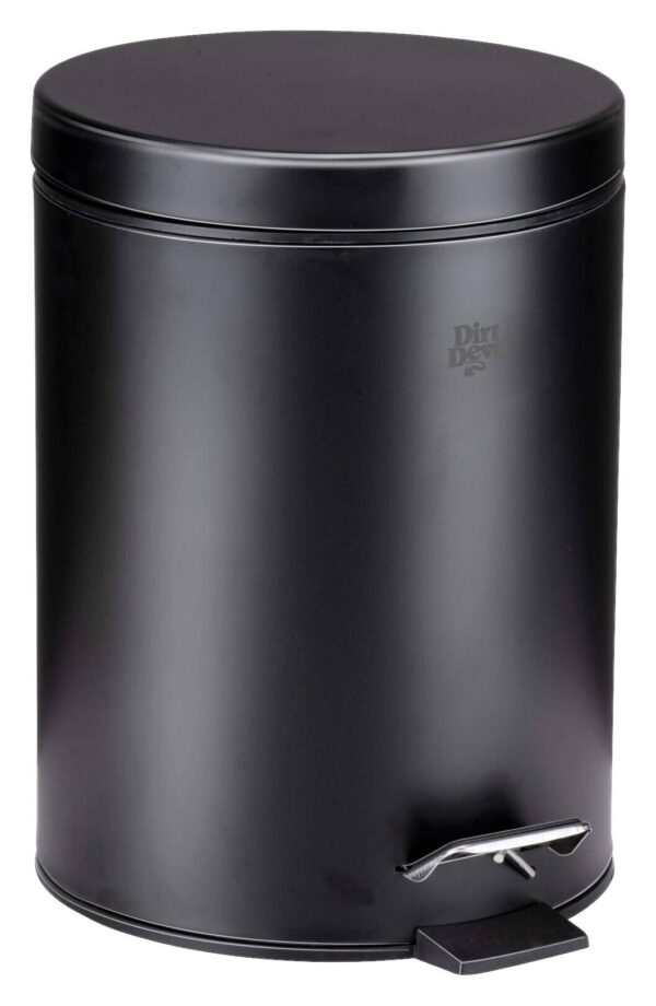 Dirt Devil Treteimer schwarz Edelstahl H/D: ca. 28x20,5 cm