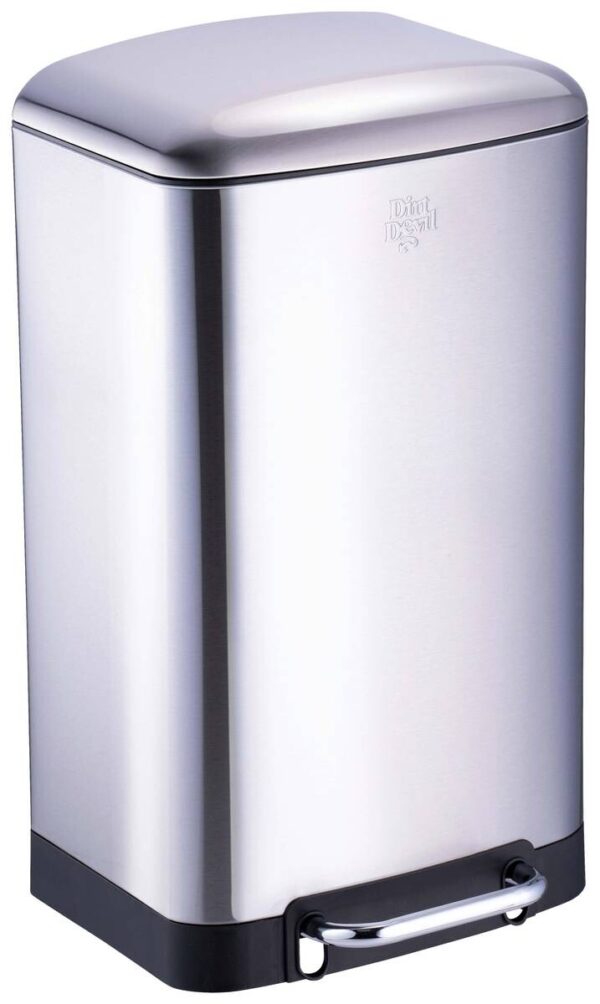 Dirt Devil Treteimer silber Edelstahl B/H/T: ca. 34,5x61,5x32,5 cm