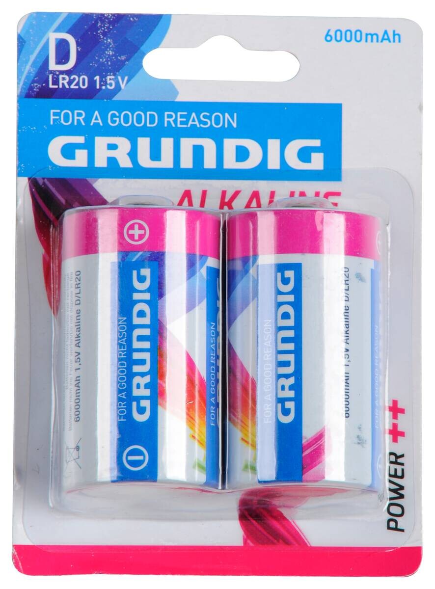 Grundig Batterie D/Mono (LR20) 2er Pack