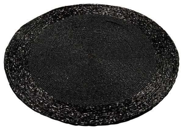 Platzmatte schwarz Kunststoff B/L: ca. 30x30 cm