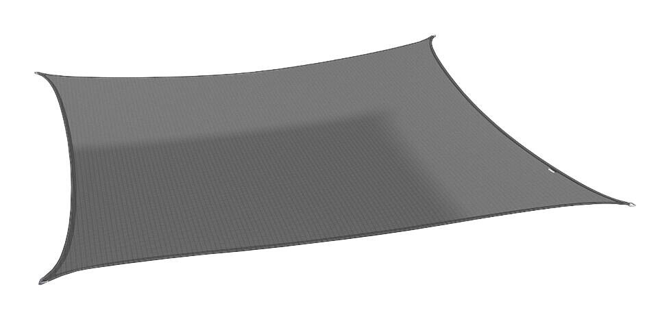 PLATINUM Sonnensegel Coolfit grau Polyethylen B/H/L: ca. 360x1x360 cm