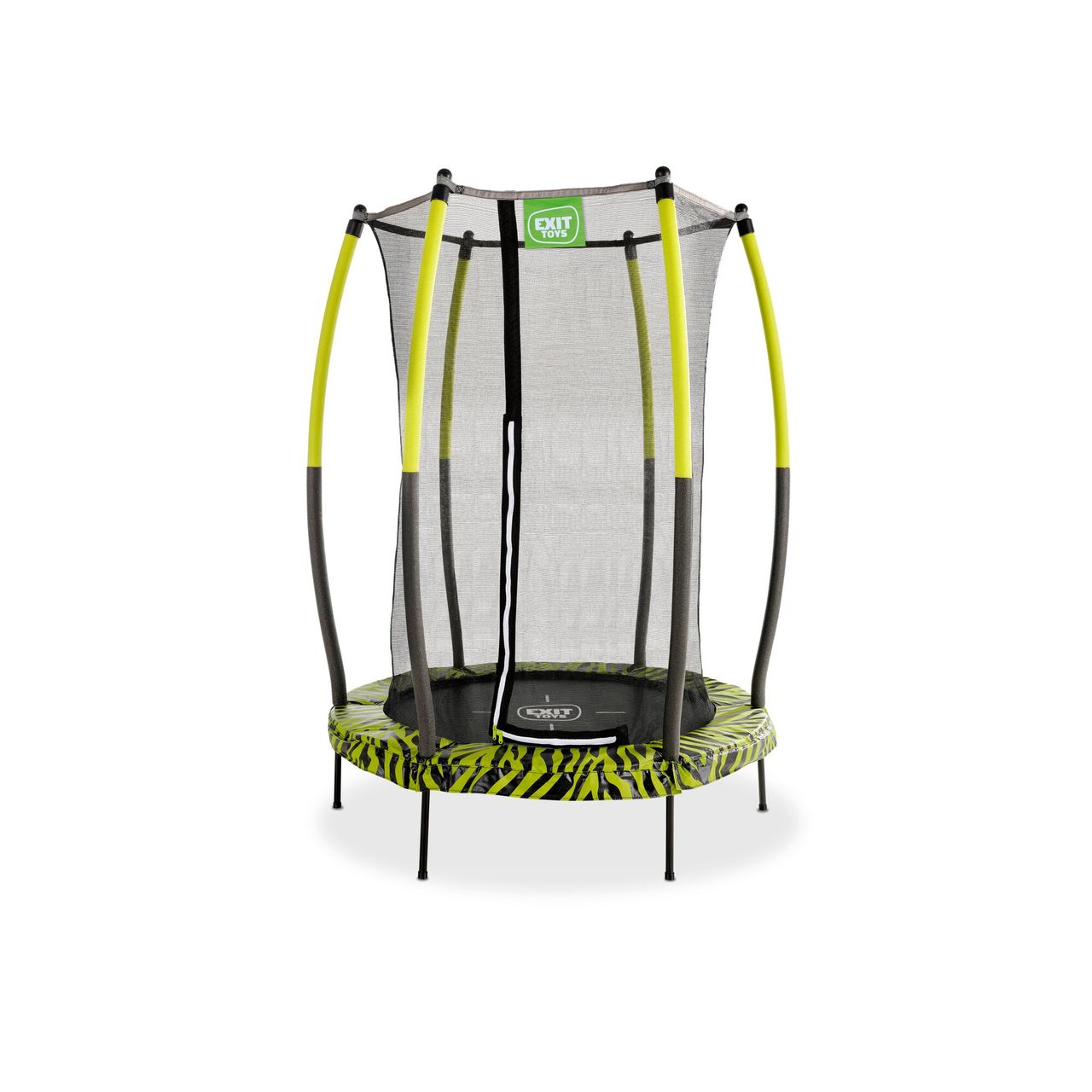 Exit Toys EXIT Tiggy junior Trampolin mit Sicherheitsnetz ø140cm – schwarz/grün