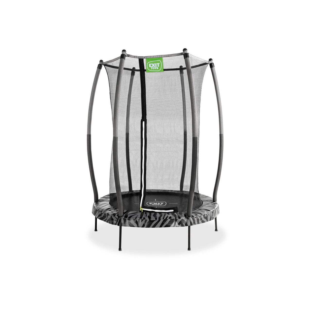 Exit Toys EXIT Tiggy junior Trampolin mit Sicherheitsnetz ø140cm – schwarz/grau