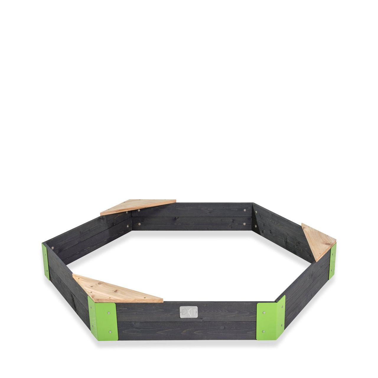 Exit Toys Aksent Holzsandkasten sechseckig