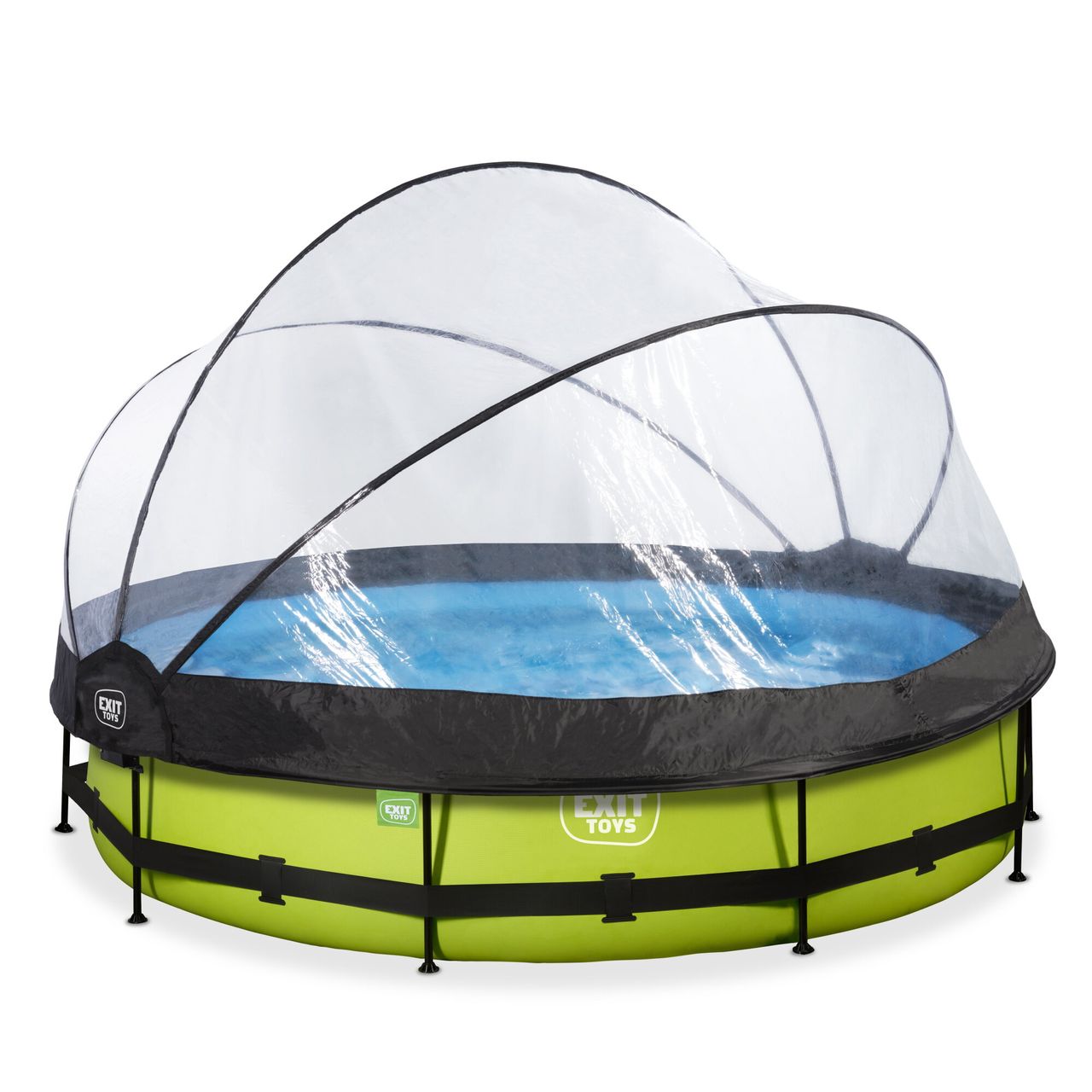 Exit Toys EXIT Lime Pool ø360x76cm mit Filterpumpe und Abdeckung – Grün