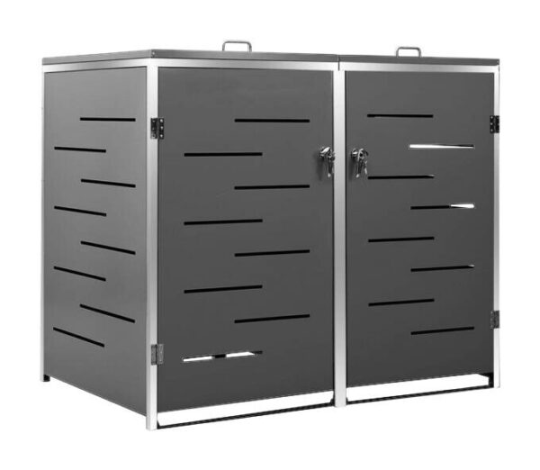vidaXL Mülltonnenbox anthrazit B/H/T: ca. 138x112,5x77,5 cm vidaXL Mülltonnenbox anthrazit B/H/T: ca. 138x112,5x77,5 cm