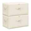 vidaXL Aufbewahrungsbox creme B/H/L: ca. 34x23x43 cm vidaXL Aufbewahrungsbox creme B/H/L: ca. 34x23x43 cm