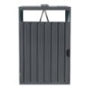 AXI Outdoor Living Mülltonnenbox Owen anthrazit B/H/L: ca. 80x122x80 cm
