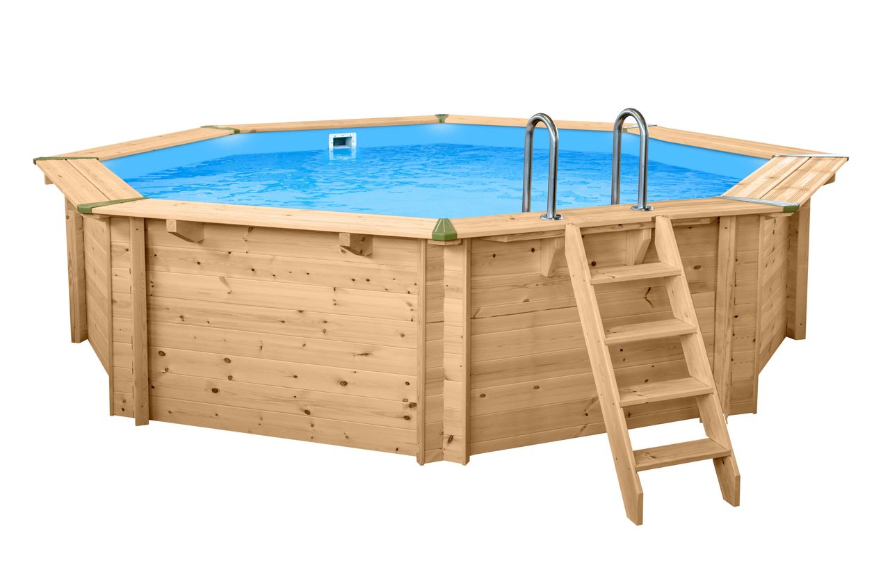 Interline Holzpool „Java“ inkl. Wärmepumpe – Set