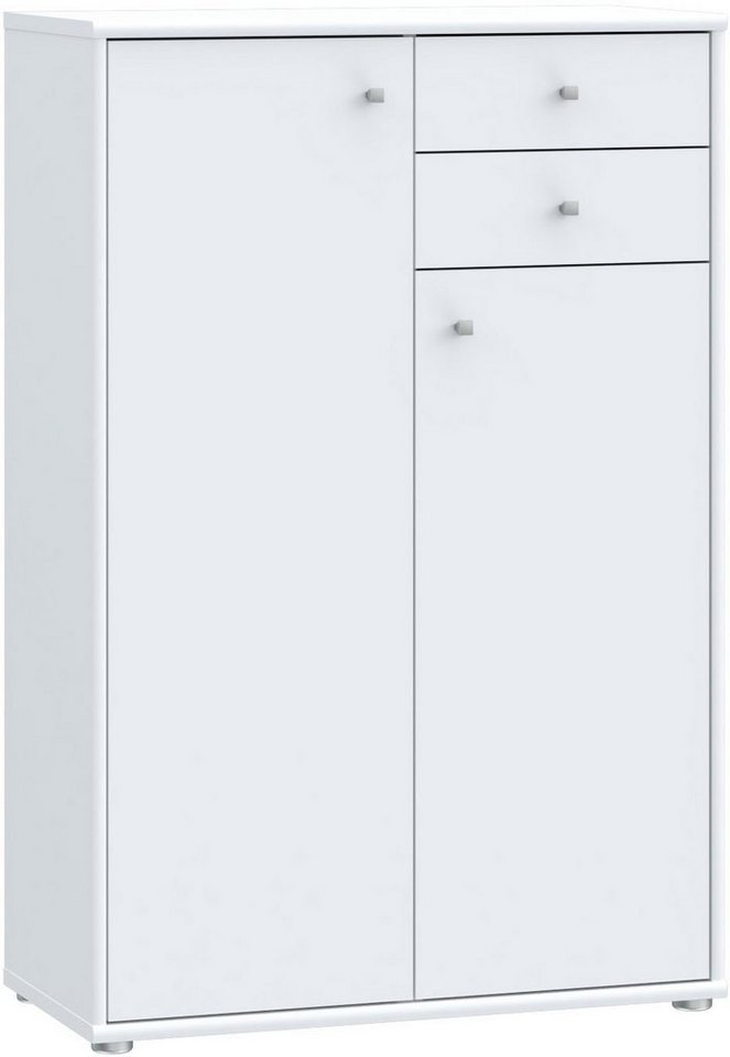 FORTE Kommode Tempra, Kommode, 2 Türen, 2 Schubkästen, viel Stauraum, Breite 73,7 cm