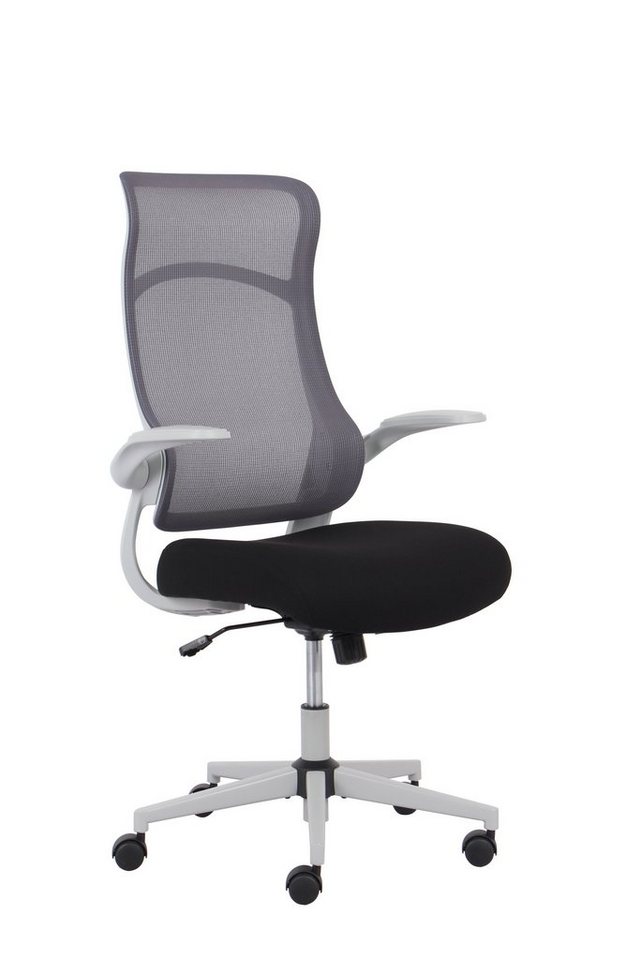 OTTO home Bürostuhl Toico, Design-Schreibtischstuhl, ergonomische Rückenlehne, Lendenwirbelstütze & klappbaren Armlehnen