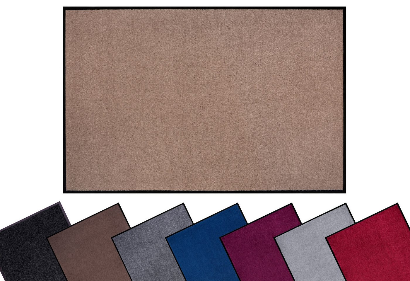 HANSE Home Fußmatte Triton, rechteckig, Höhe: 7 mm, Schmutzfangmatte, Türmatte, In- und Outdoor, Läufer, waschbar