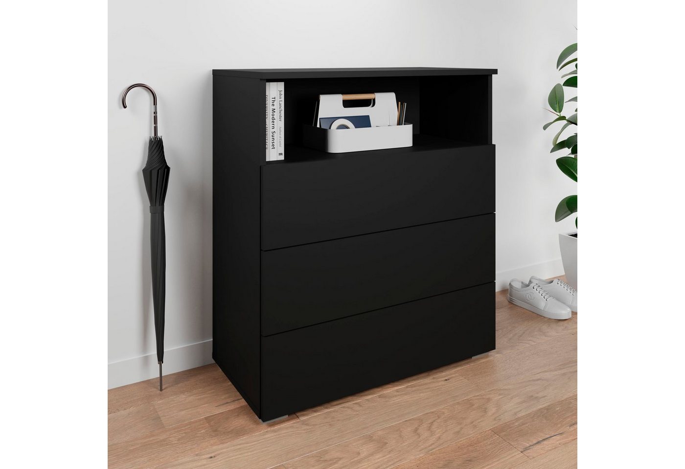 OTTO home Kommode Paris, mit 3 Schubkästen (Breite 70 cm)