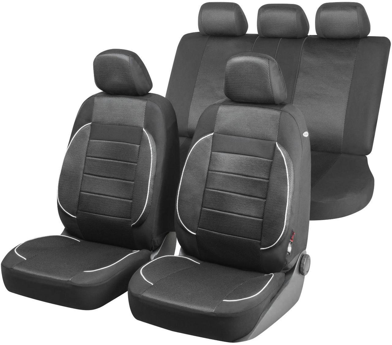 Walser Autositzbezug Rover Coll. Premium Zipp – It – schwarz