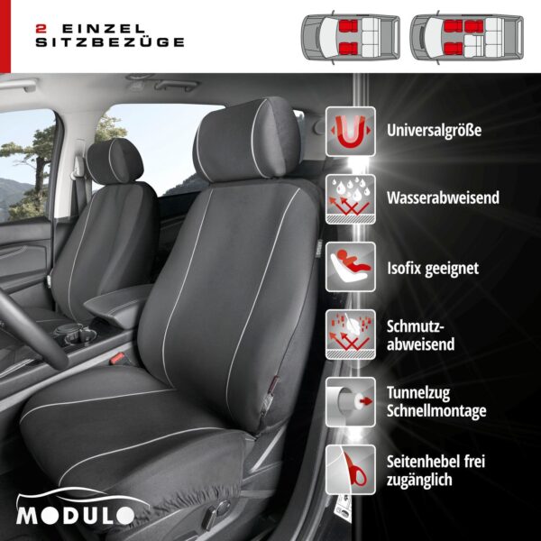 9001778135568-2 Walser Autositzbezug Modulo schwarz