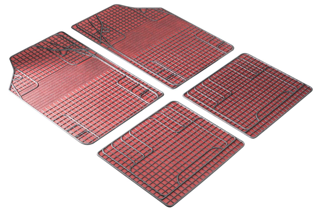 Walser Gummimatte New Style 4 tlg. schwarz – rot