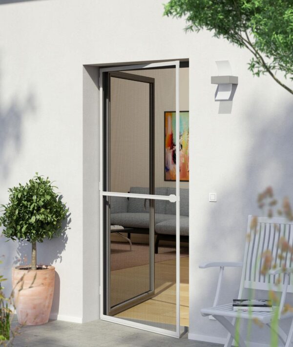 Powertec IS – Tür 100x210cm Insektenschutz Weiß