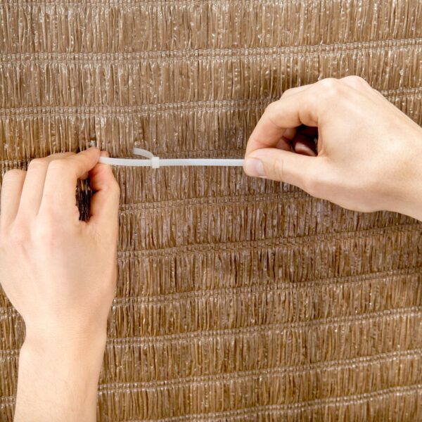 Powertec Sichtschutzm.Raffia 90x300cm braun
