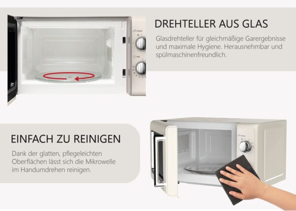 SILVA HOMELINE Mikrowelle, 700 W, 20 L, Beige