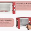 SILVA HOMELINE Mikrowelle, 700 W, 20 L, Rot